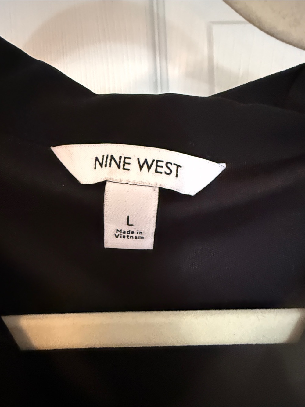 Nine West Black Dress with White Label Detail - Picture 2 of 3